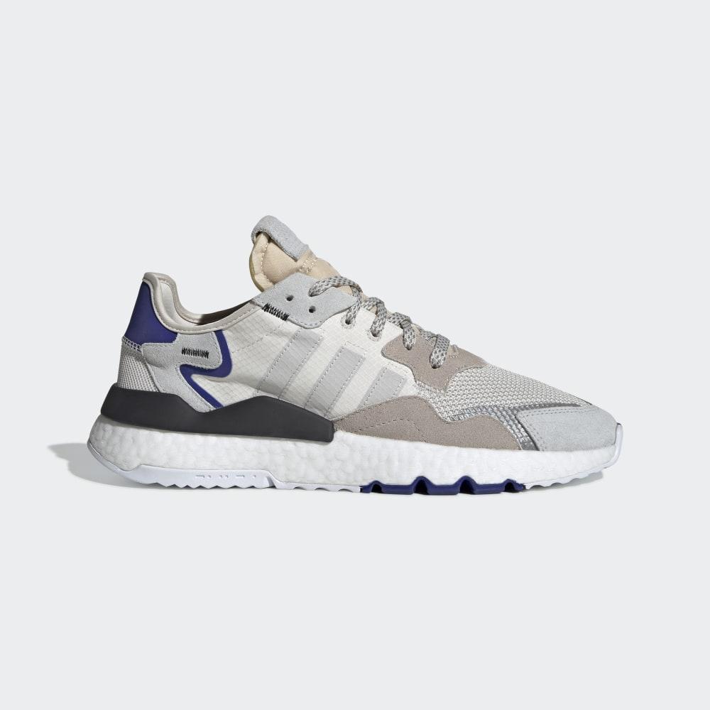 Originals Adidas Nite Jogger Barbati Romania - Albi/Gri/Albastri F34124